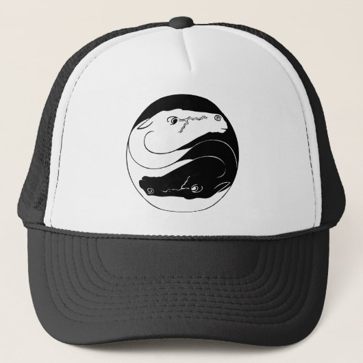 Yin Yang Paarden Pet (Voorkant)