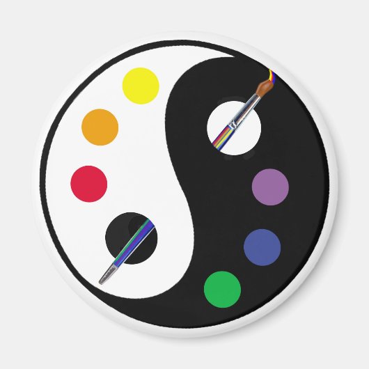 Yin Yang Palette Magneet (Voorkant)