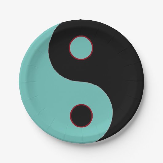 Yin Yang Papieren Bordje (Voorkant)