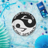 Yin yang papieren bordje (Feest)