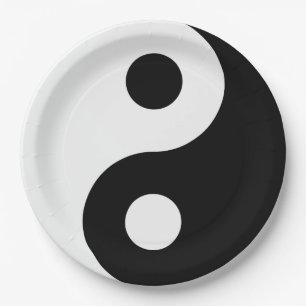 Yin Yang Papieren Bordje