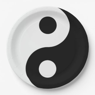 Yin Yang Papieren Bordje