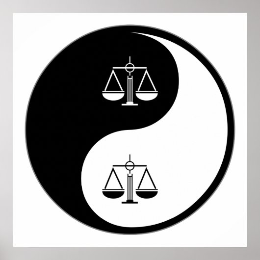 Yin Yang Paralegal Work Poster (Voorkant)