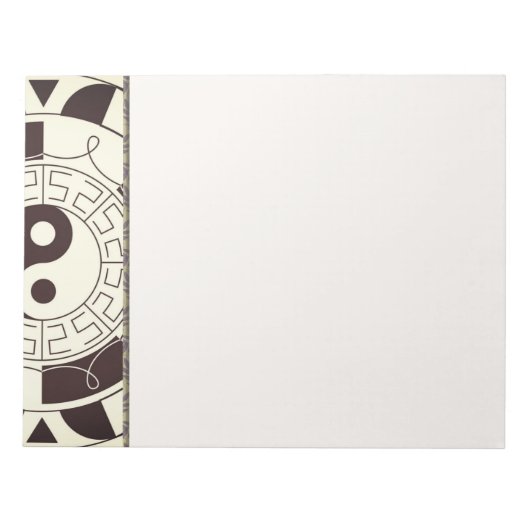 Yin Yang Pattern Notitieblok (Voorkant)