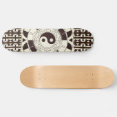 Yin Yang Pattern Skateboard Deck (Horizontaal)