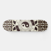 Yin Yang Pattern Skateboard Deck (Horizontaal)