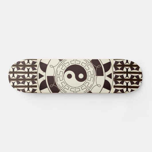 Yin Yang Pattern Skateboard Deck (Horizontaal)