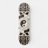 Yin Yang Pattern Skateboard Deck (Voorkant)
