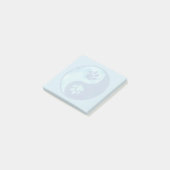 Yin Yang Paw Blue Post-it® Notes (Schuin)