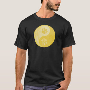 Yin Yang Paw Gold T-shirt
