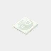 Yin Yang Paw Green Post-it® Notes (Schuin)