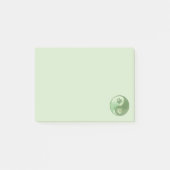 Yin Yang Paw Green Post-it® Notes (Voorkant)
