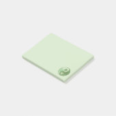 Yin Yang Paw Green Post-it® Notes (Schuin)