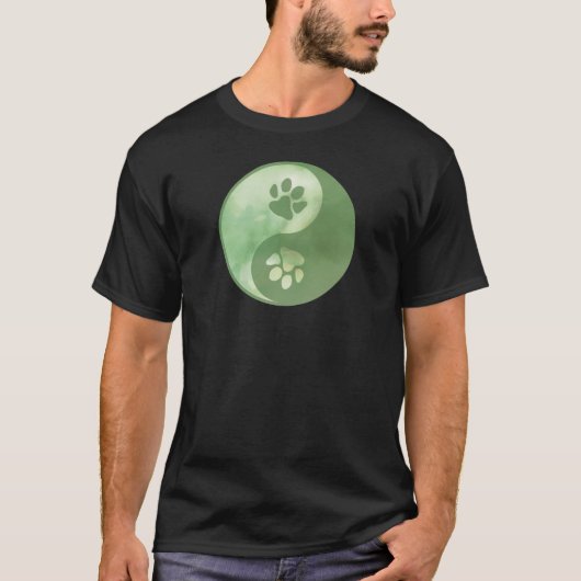 Yin Yang Paw Green T-shirt (Voorkant)