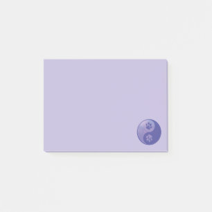 Yin Yang Paw Paars Post-it® Notes