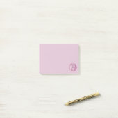 Yin Yang Paw Pink Post-it® Notes (Op bureau)