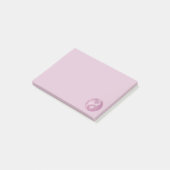 Yin Yang Paw Pink Post-it® Notes (Schuin)