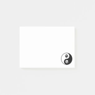 Yin Yang Paw Post-it® Notes