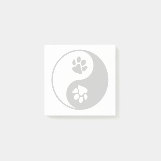 Yin Yang Paw Post-it® Notes (Voorkant)