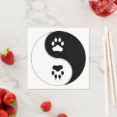 Yin Yang Paw Print Servet (Insitu)