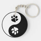 Yin Yang Paw Sleutelhanger (Achterkant)