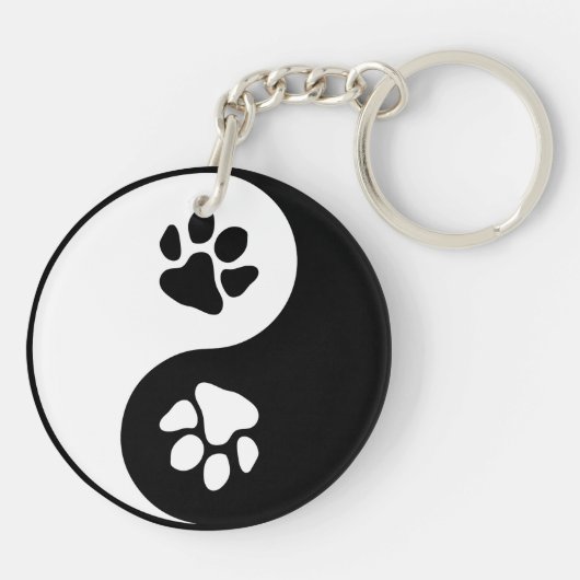 Yin Yang Paw Sleutelhanger (Achterkant)