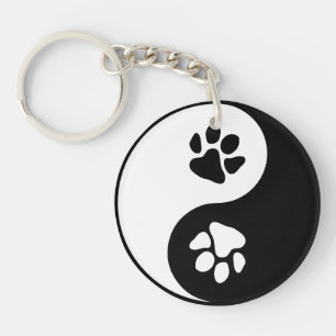 Yin Yang Paw Sleutelhanger