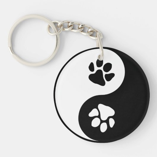 Yin Yang Paw Sleutelhanger (Voorkant)