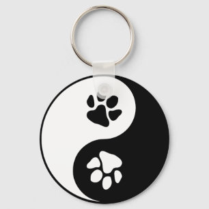 Yin Yang Paw Sleutelhanger