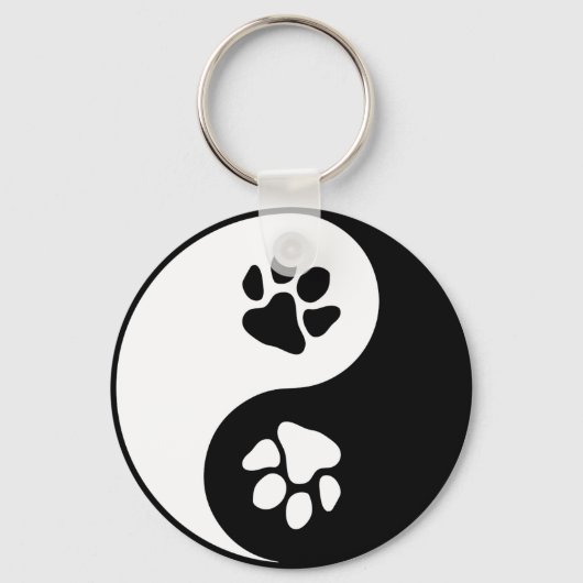 Yin Yang Paw Sleutelhanger (Voorkant)