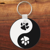Yin Yang Paw Sleutelhanger (Achterkant)
