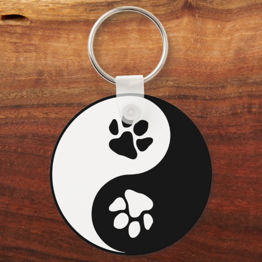 Yin Yang Paw Sleutelhanger (Voorkant)