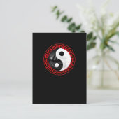 Yin Yang Peaceful Meditation Briefkaart (Staand voorkant)