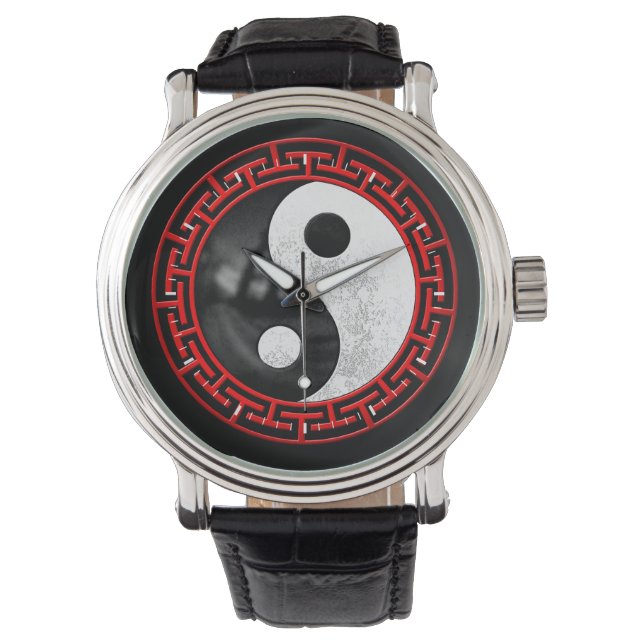 Yin Yang Peaceful Meditation Horloge (Voorkant)