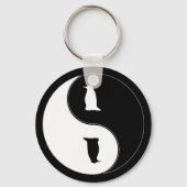 Yin Yang Penguin Sleutelhanger (Voorkant)