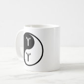 Yin Yang Personal Training Koffiemok (Voorkant links)