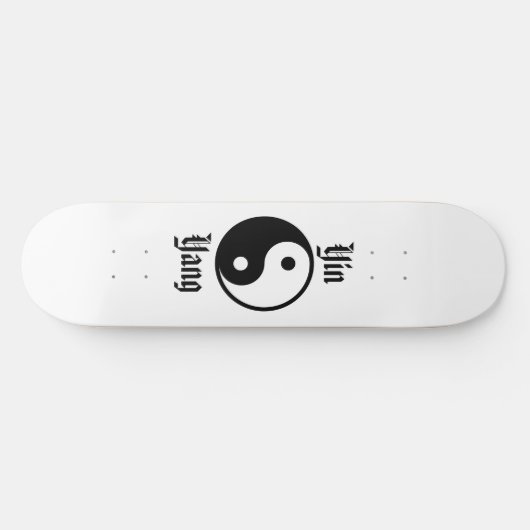 Yin Yang Persoonlijk Skateboard (Horizontaal)
