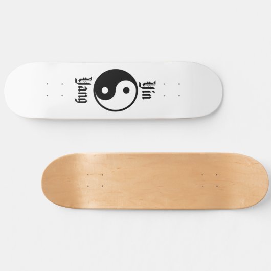 Yin Yang Persoonlijk Skateboard (Horizontaal)