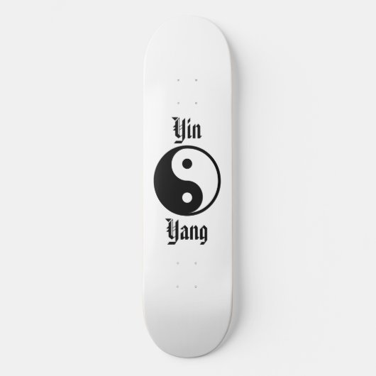 Yin Yang Persoonlijk Skateboard (Voorkant)