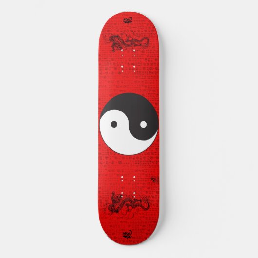 Yin-Yang Persoonlijk Skateboard (Voorkant)
