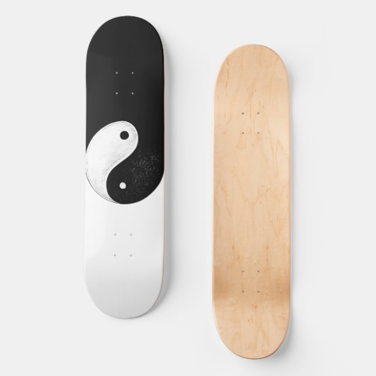 Yin-Yang Persoonlijk Skateboard (Voorkant)