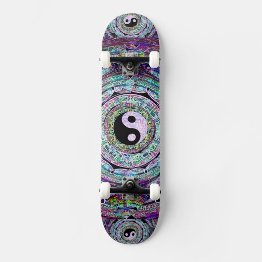 Yin Yang Persoonlijk Skateboard (Voorkant)