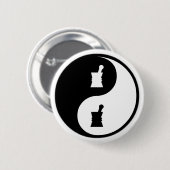 Yin Yang Pharmacology Ronde Button 5,7 Cm (Voorkant /achterkant)