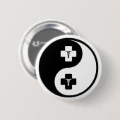 Yin Yang Phlebotomy Ronde Button 5,7 Cm (Voorkant /achterkant)