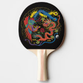 Yin Yang Phoenix en Dragon Ping Pong Paddle Tafeltennisbatje (Achterkant)