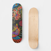 Yin Yang Phoenix en Dragon Skateboard Deck (Voorkant)