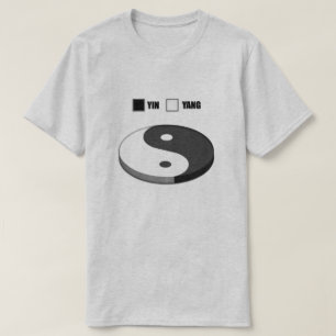Yin Yang Pie Chart T-shirt