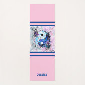 Yin Yang Pink Monogram Yogamat (Voorkant)