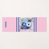 Yin Yang Pink Monogram Yogamat (Voorkant (horizontaal))