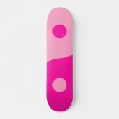 Yin Yang Pink Persoonlijk Skateboard (Voorkant)